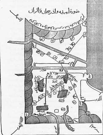 نقشهی ارمنیه و آذربایجان و اران
